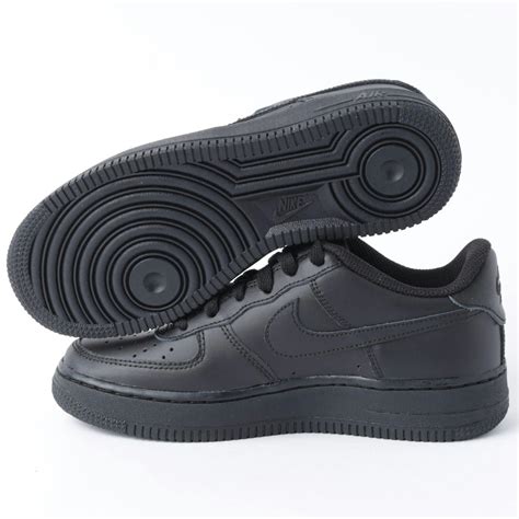 nike air force 1 gs zwart|Nike Air Force 1 gs black.